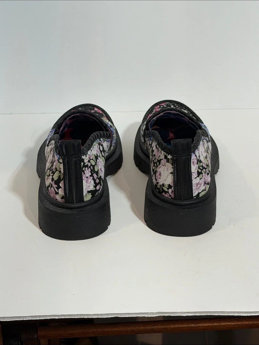 Irregular Choice Chunky Platform Floral Loafers